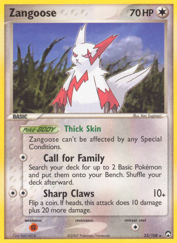 Zangoose (25/108) [EX: Power Keepers] | The Time Vault CA