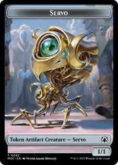 Feather // Servo Double-Sided Token [March of the Machine Commander Tokens] | The Time Vault CA