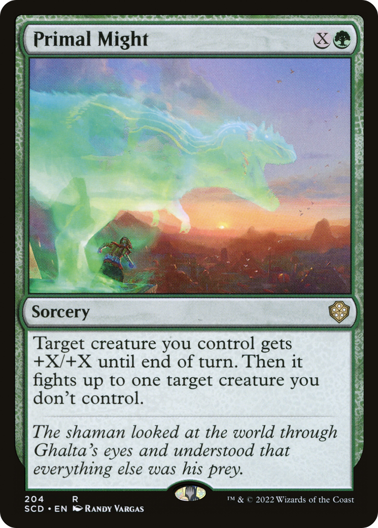 Primal Might [Starter Commander Decks] | The Time Vault CA