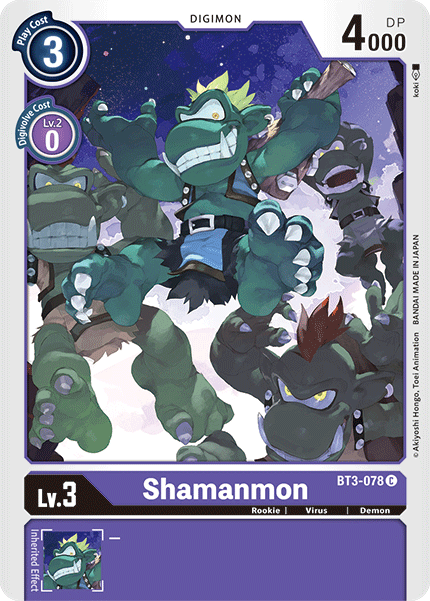 Shamanmon [BT3-078] [Release Special Booster Ver.1.5] | The Time Vault CA
