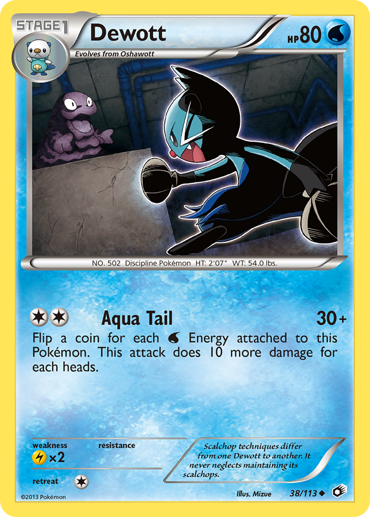 Dewott (38/113) [Black & White: Legendary Treasures] | The Time Vault CA