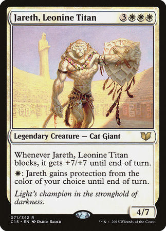Jareth, Leonine Titan [Commander 2015] | The Time Vault CA