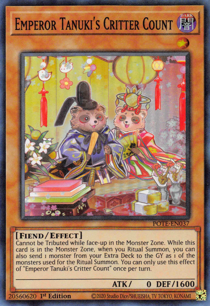 Emperor Tanuki's Critter Count [POTE-EN037] Super Rare | The Time Vault CA