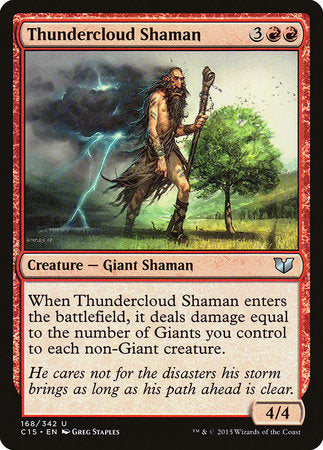 Thundercloud Shaman [Commander 2015] | The Time Vault CA