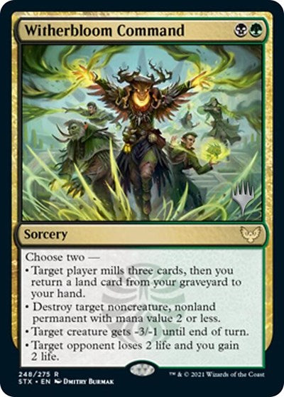 Witherbloom Command (Promo Pack) [Strixhaven: School of Mages Promos] | The Time Vault CA