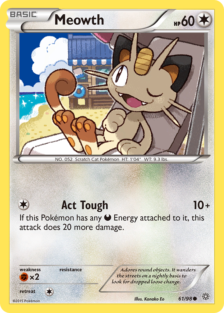 Meowth (61/98) [XY: Ancient Origins] | The Time Vault CA