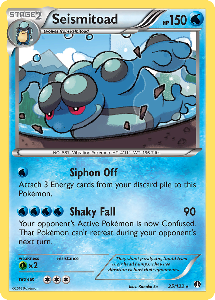 Seismitoad (35/122) [XY: BREAKpoint] | The Time Vault CA