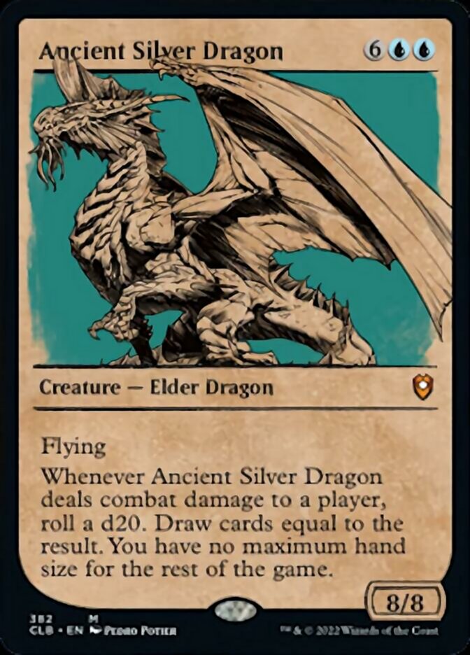 Ancient Silver Dragon (Showcase) [Commander Legends: Battle for Baldur's Gate] | The Time Vault CA