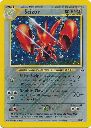 Scizor (10/75) [Neo Discovery Unlimited] | The Time Vault CA