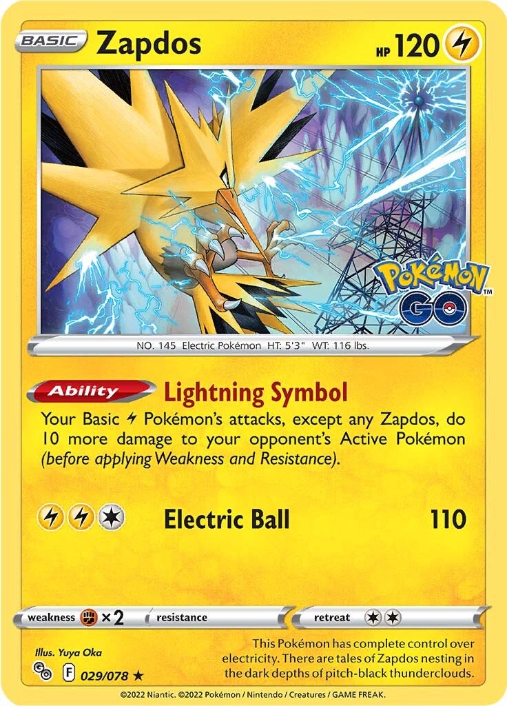 Zapdos (029/078) [Pokémon GO] | The Time Vault CA