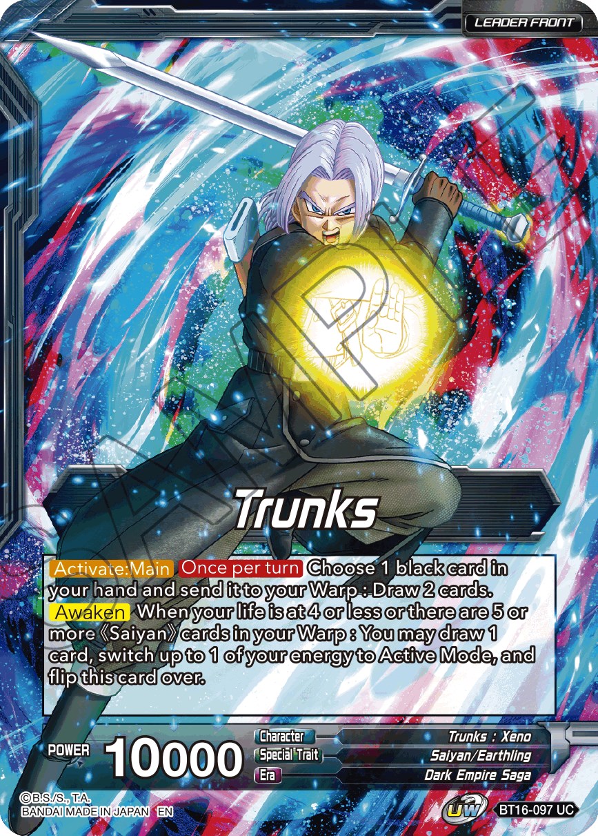 Trunks // SSG Trunks, Crimson Warrior (BT16-097) [Realm of the Gods Prerelease Promos] | The Time Vault CA