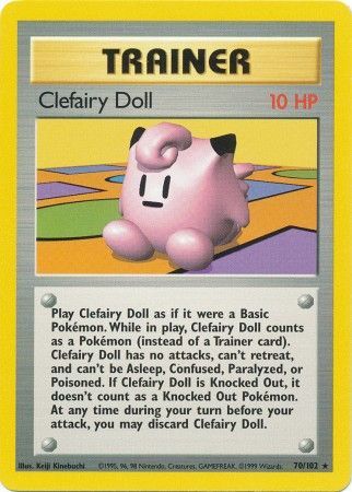 Clefairy Doll (70/102) [Base Set Unlimited] | The Time Vault CA
