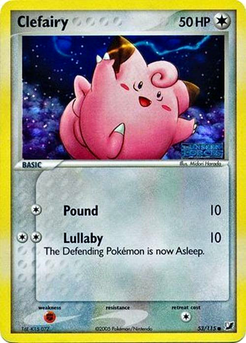 Clefairy (53/115) (Stamped) [EX: Unseen Forces] | The Time Vault CA