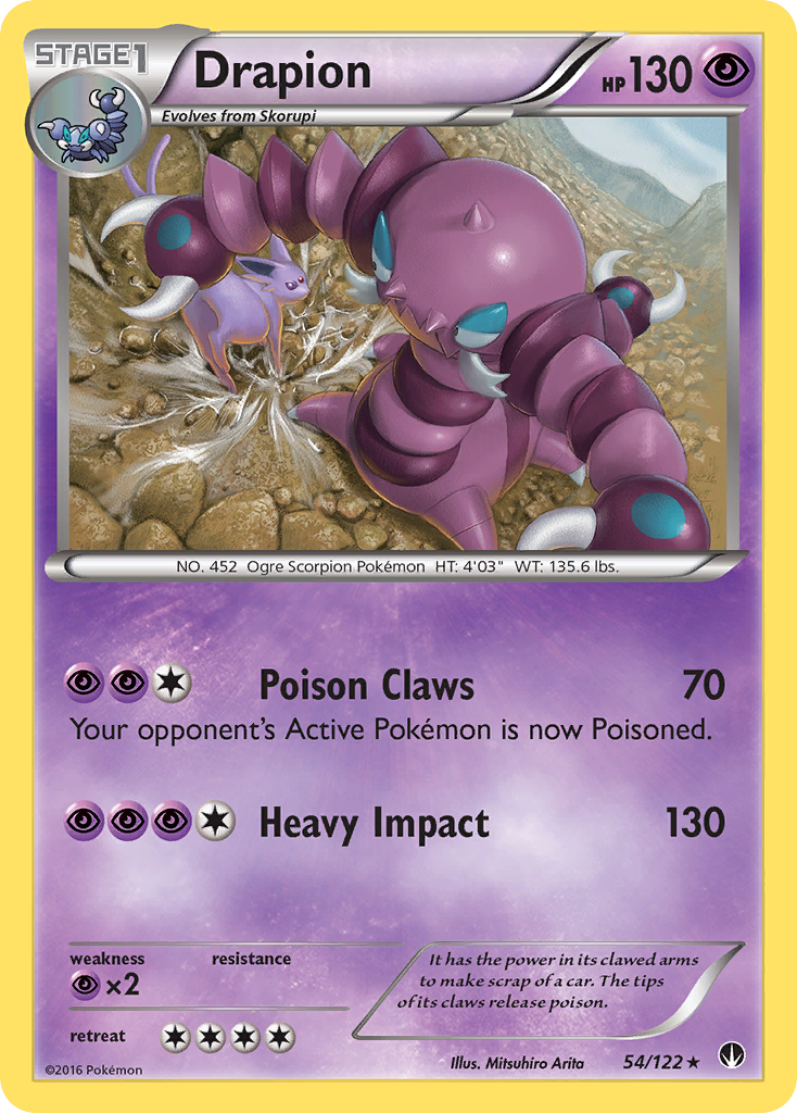 Drapion (54/122) [XY: BREAKpoint] | The Time Vault CA