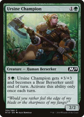 Ursine Champion [Core Set 2019] | The Time Vault CA