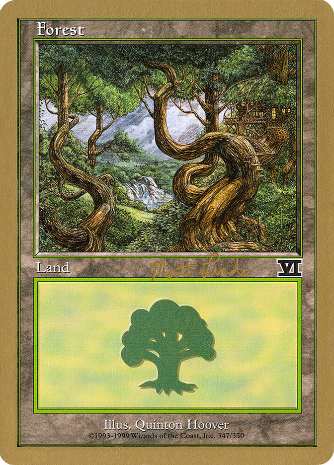 Forest (ml347b) (Matt Linde) [World Championship Decks 1999] | The Time Vault CA