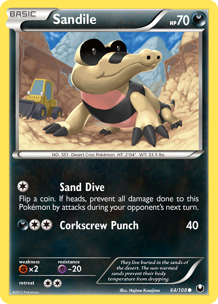 Sandile (64/108) [Black & White: Dark Explorers] | The Time Vault CA