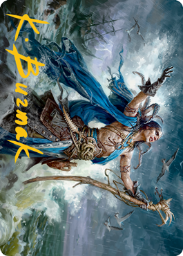Lier, Disciple of the Drowned Art Card (Gold-Stamped Signature) [Innistrad: Midnight Hunt Art Series] | The Time Vault CA