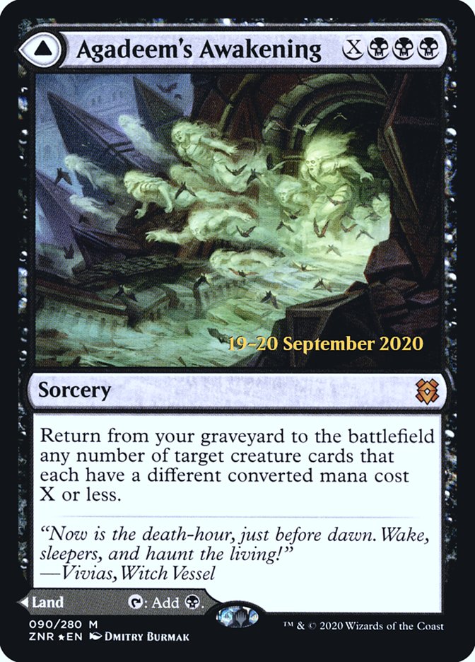 Agadeem's Awakening // Agadeem, the Undercrypt  [Zendikar Rising Prerelease Promos] | The Time Vault CA