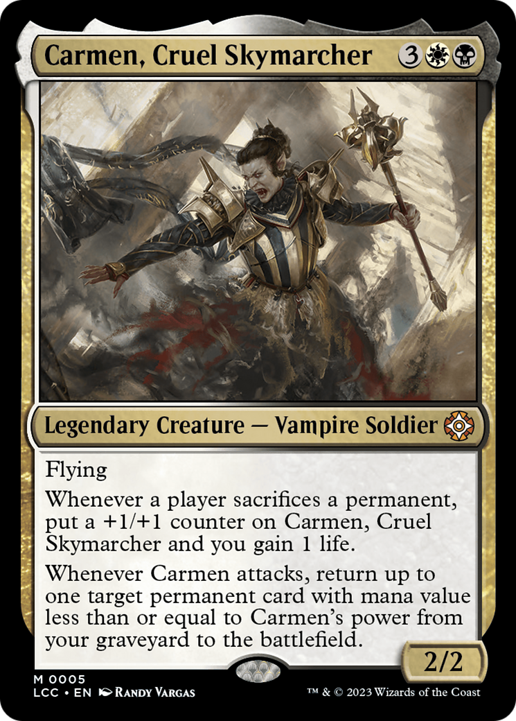 Carmen, Cruel Skymarcher [The Lost Caverns of Ixalan Commander] | The Time Vault CA