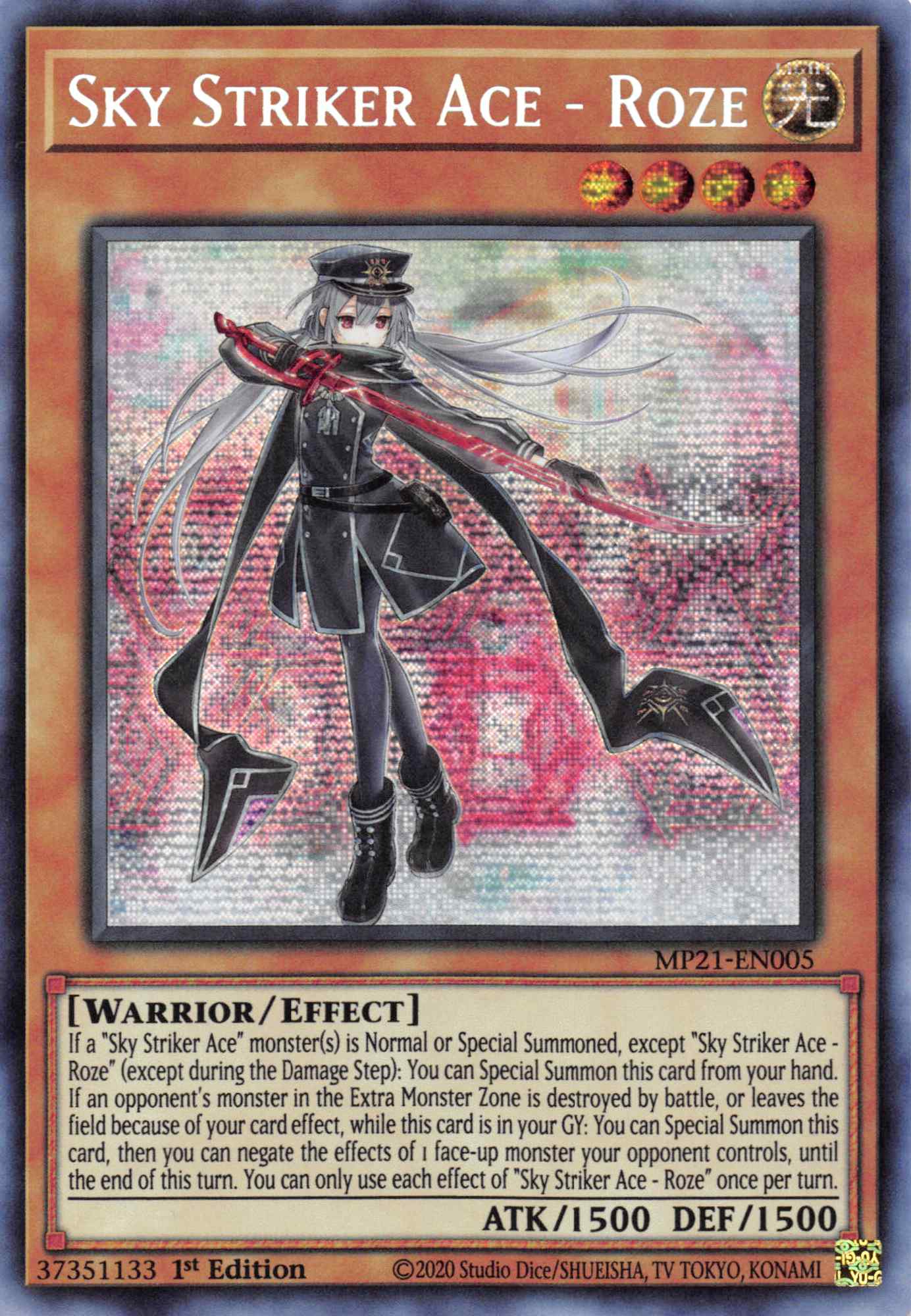 Sky Striker Ace - Roze [MP21-EN005] Prismatic Secret Rare | The Time Vault CA