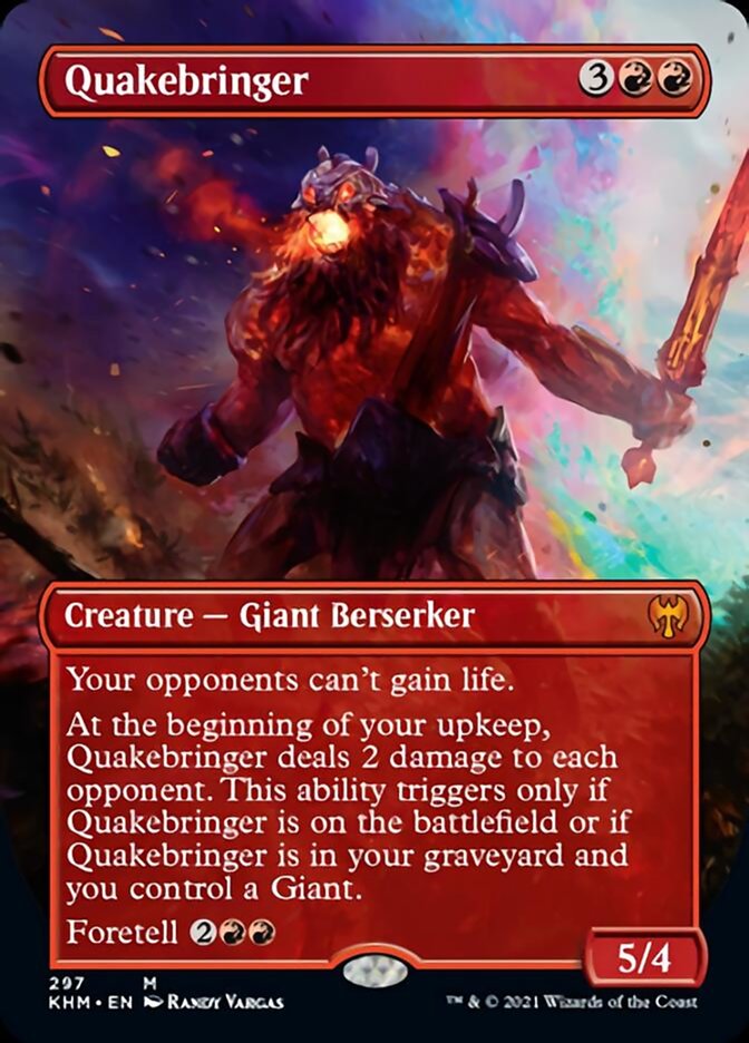 Quakebringer (Borderless Alternate Art) [Kaldheim] | The Time Vault CA