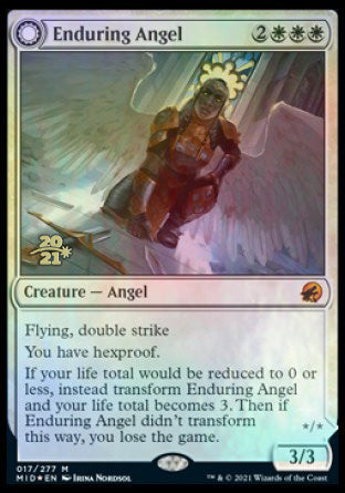 Enduring Angel // Angelic Enforcer [Innistrad: Midnight Hunt Prerelease Promos] | The Time Vault CA