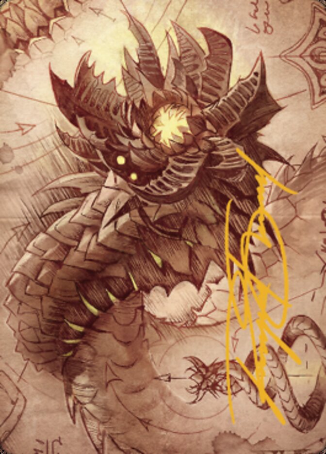 Wurmcoil Engine Art Card (Gold-Stamped Signature) [The Brothers' War Art Series] | The Time Vault CA