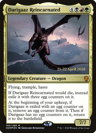Darigaaz Reincarnated [Dominaria Promos] | The Time Vault CA