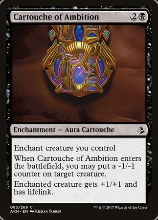 Cartouche of Ambition [Amonkhet] | The Time Vault CA