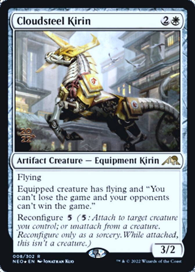 Cloudsteel Kirin [Kamigawa: Neon Dynasty Prerelease Promos] | The Time Vault CA