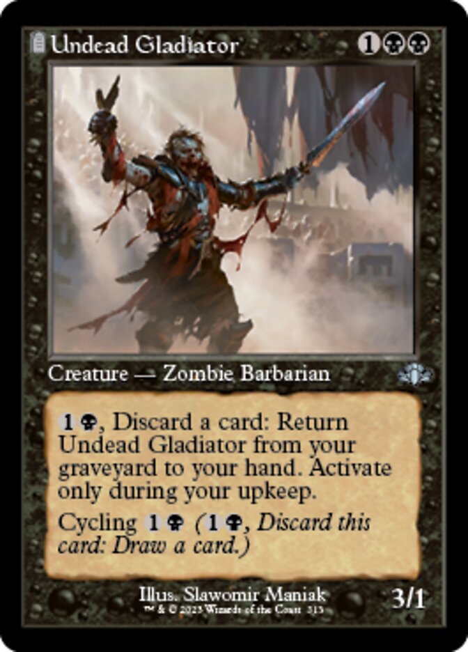 Undead Gladiator (Retro) [Dominaria Remastered] | The Time Vault CA