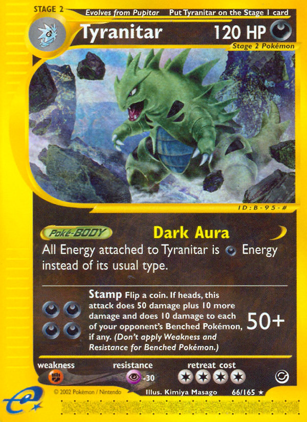 Tyranitar (66/165) [Expedition: Base Set] | The Time Vault CA