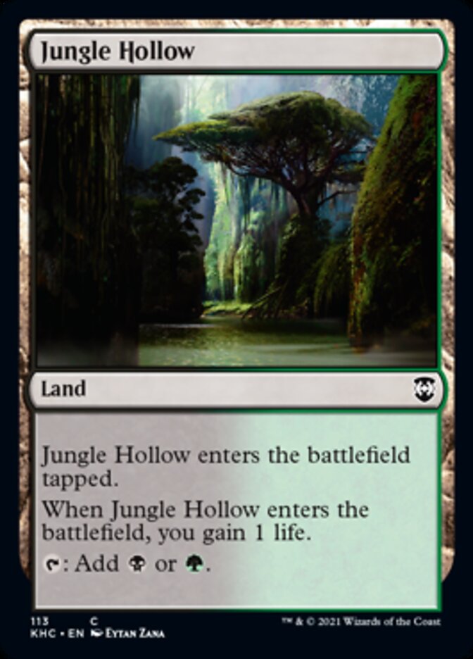 Jungle Hollow [Kaldheim Commander] | The Time Vault CA