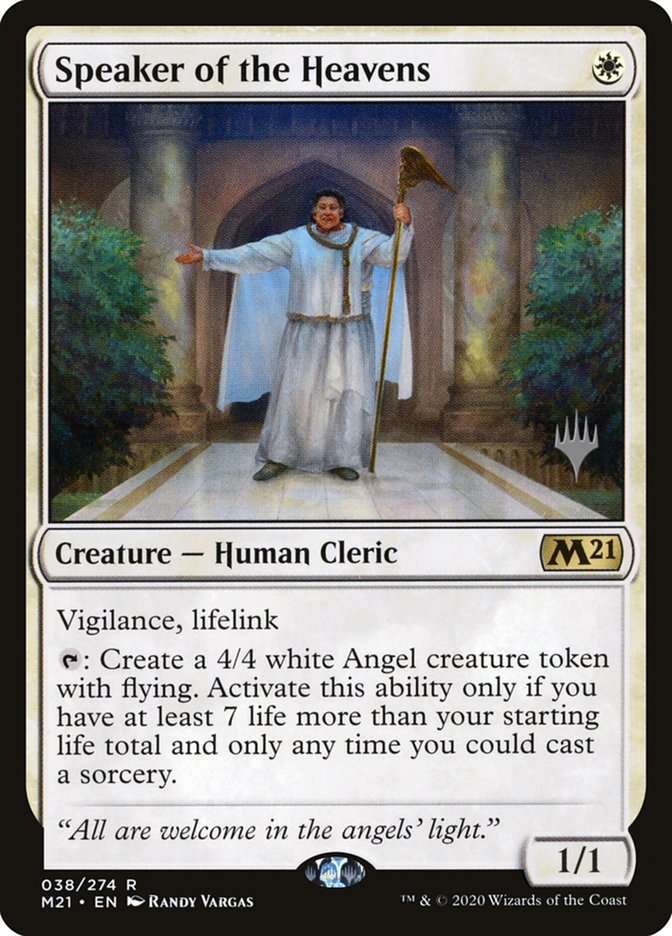 Speaker of the Heavens (Promo Pack) [Core Set 2021 Promos] | The Time Vault CA