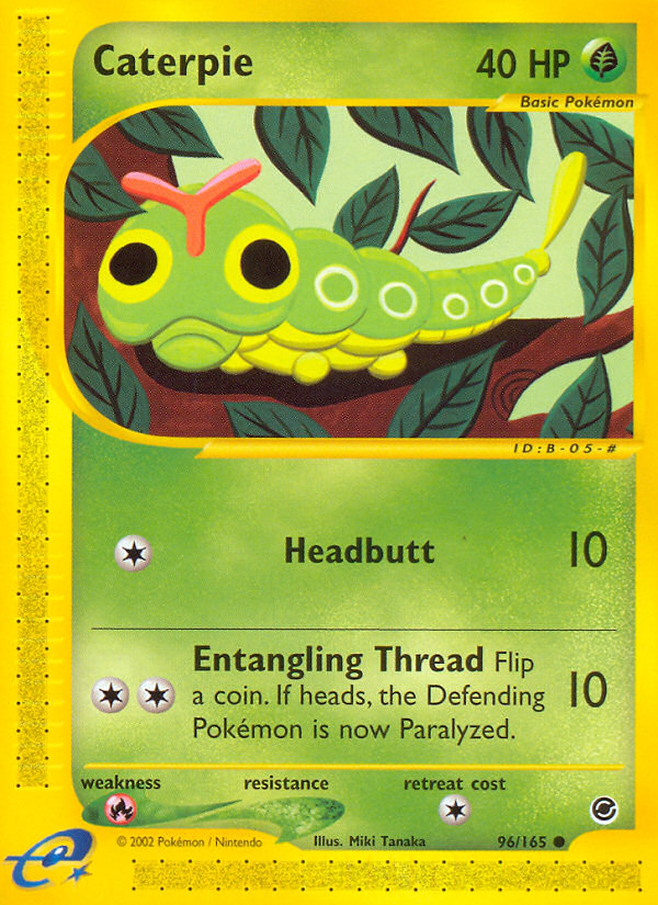 Caterpie (96/165) [Expedition: Base Set] | The Time Vault CA