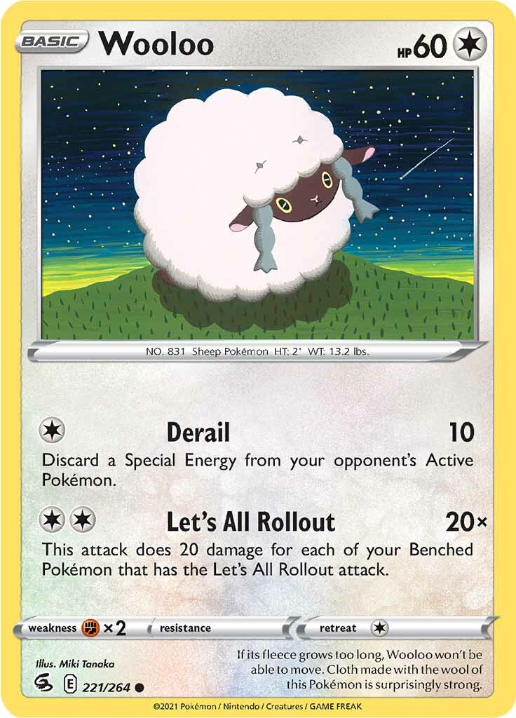 Wooloo (221/264) [Sword & Shield: Fusion Strike] | The Time Vault CA