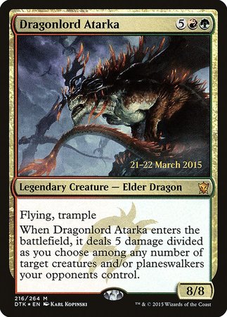 Dragonlord Atarka [Dragons of Tarkir Promos] | The Time Vault CA