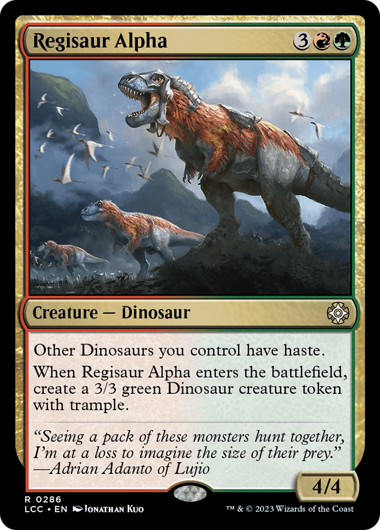 Regisaur Alpha [The Lost Caverns of Ixalan Commander] | The Time Vault CA