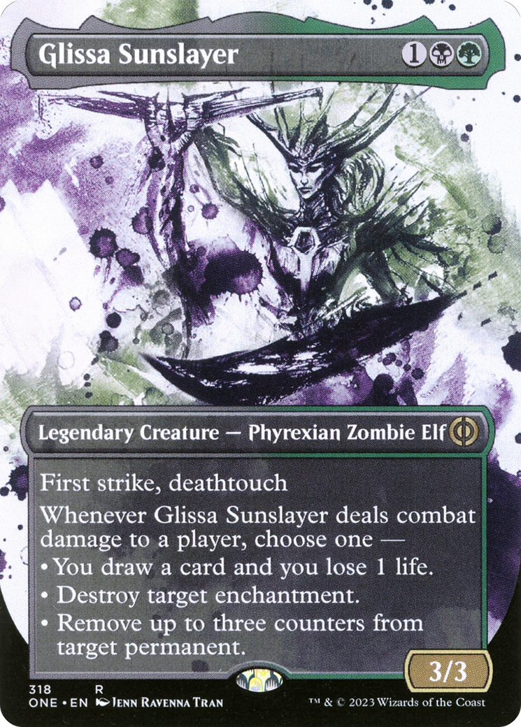 Glissa Sunslayer (Borderless Ichor) [Phyrexia: All Will Be One] | The Time Vault CA