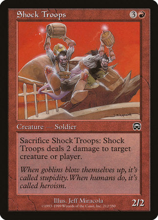 Shock Troops [Mercadian Masques] | The Time Vault CA