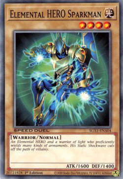 Elemental HERO Sparkman [SGX1-ENA04] Common | The Time Vault CA