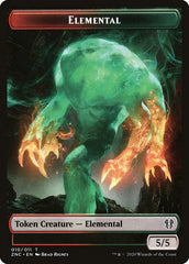 Elemental (008) // Elemental (010) Double-sided Token [Commander: Zendikar Rising Tokens] | The Time Vault CA