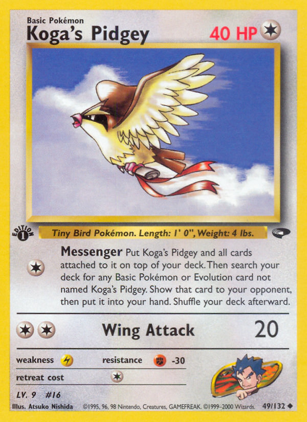 Koga's Pidgey (49/132) [Gym Challenge 1st Edition] | The Time Vault CA