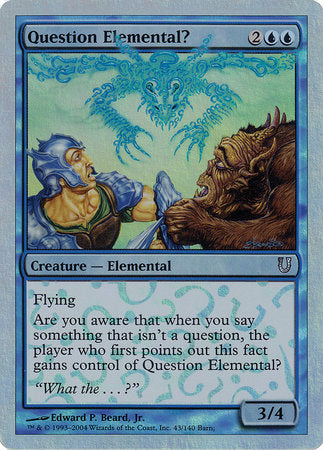 Question Elemental? (Alternate Foil) [Unhinged] | The Time Vault CA