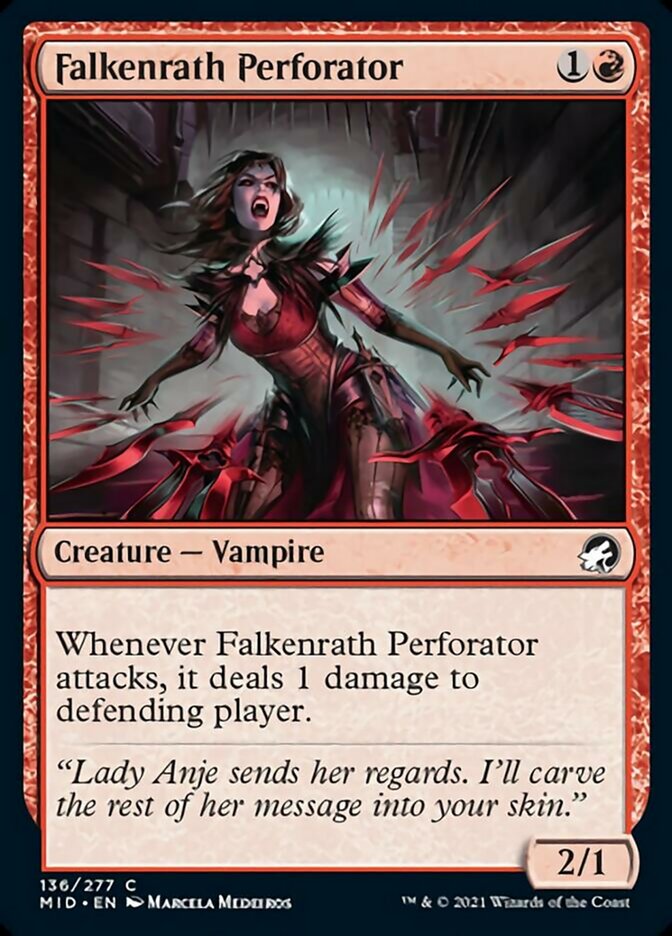 Falkenrath Perforator [Innistrad: Midnight Hunt] | The Time Vault CA