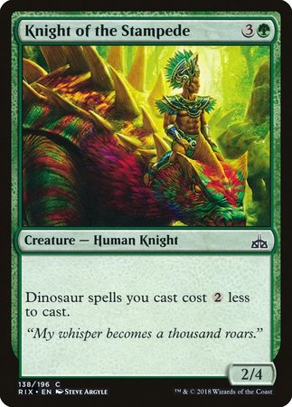 Knight of the Stampede [Rivals of Ixalan] | The Time Vault CA