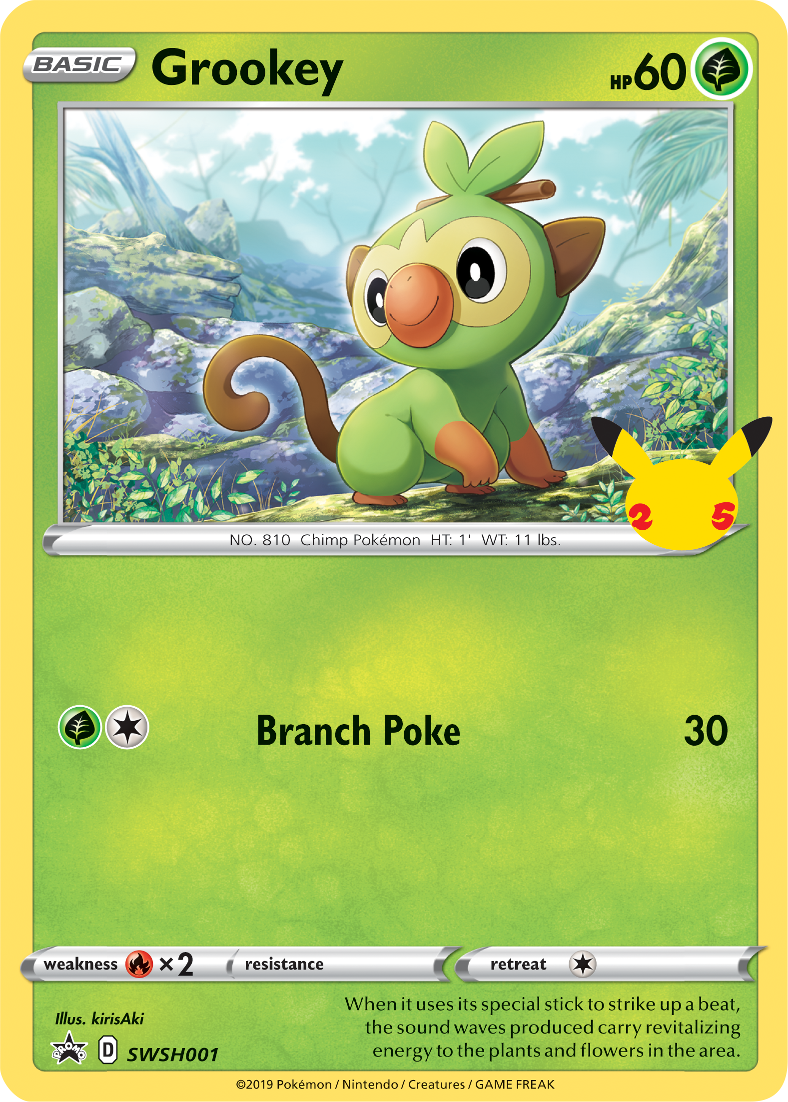 Grookey (SWSH001) [First Partner Pack] | The Time Vault CA