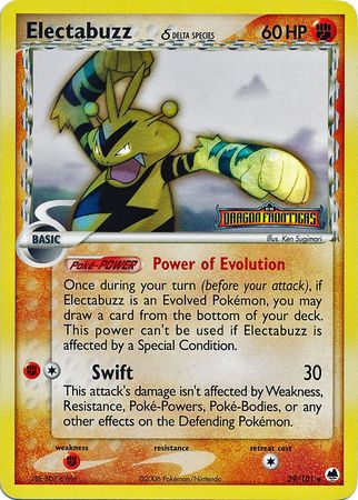 Electabuzz (29/101) (Delta Species) (Stamped) [EX: Dragon Frontiers] | The Time Vault CA