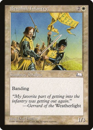 Benalish Infantry [Weatherlight] | The Time Vault CA